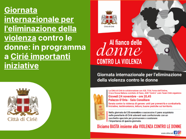 Giornata internazionale per l'eliminazione violenza contro le donne