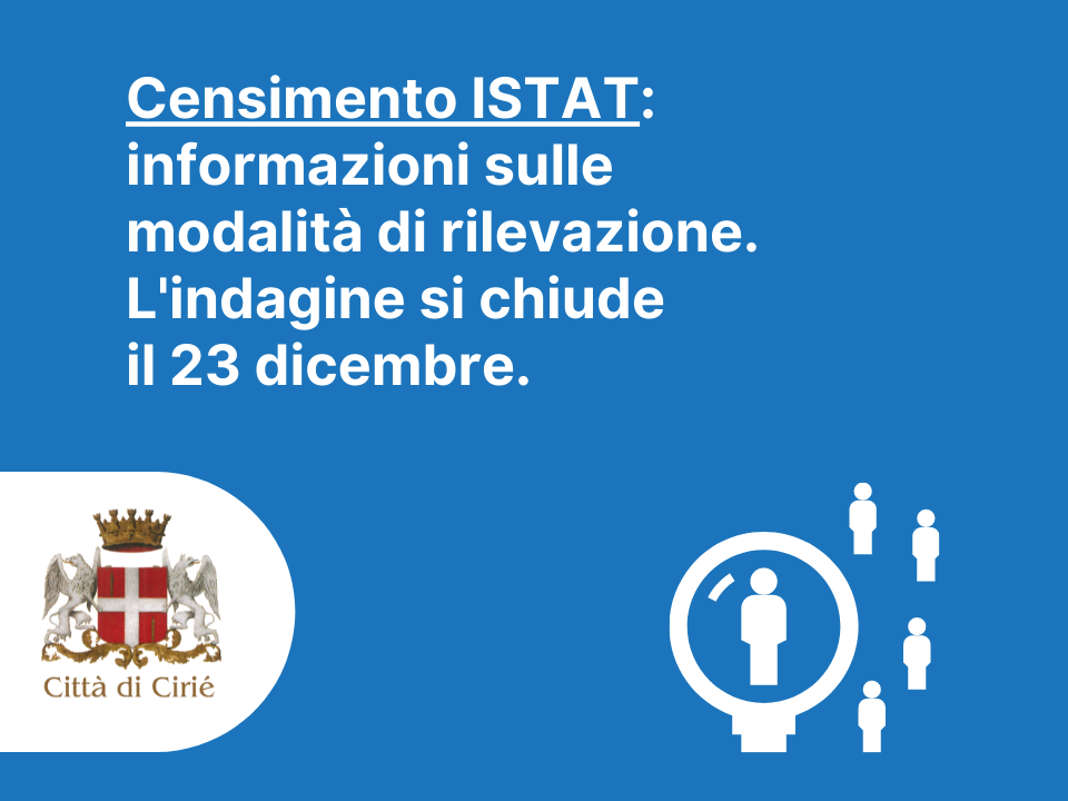 Censimento ISTAT: informazioni sulle modalità di rilevazione