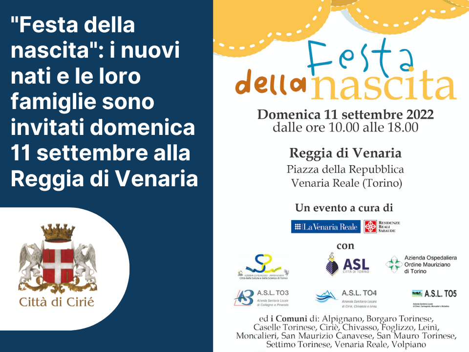 "Festa della nascita": un benvenuto per i nuovi nati domenica 11/09 