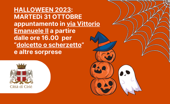 HALLOWEEN 2023: martedì 31 ottobre in via Vittorio Emanuele II “dolcetto o scherzetto” e altre sorprese