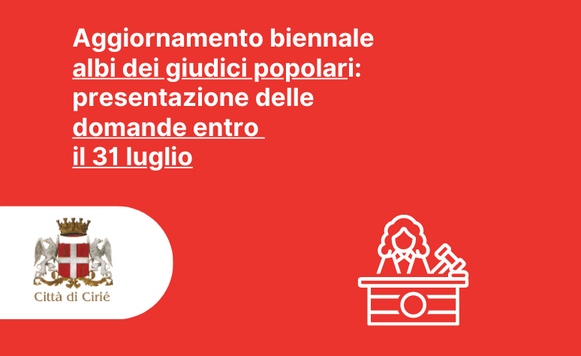 Aggiornamento biennale albi dei giudici popolari