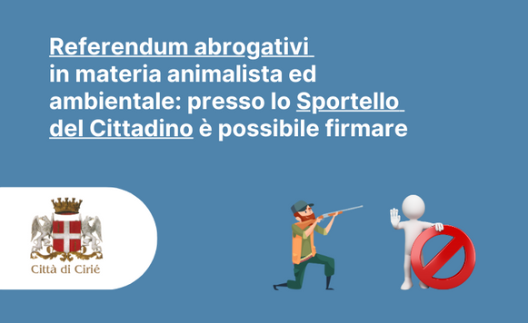 Referendum abrogativi in materia animalista ed ambientale