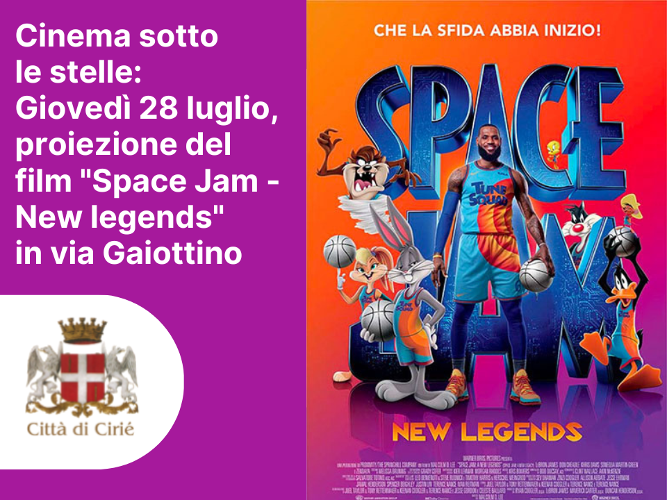 Giovedì 28 luglio, torna il cinema all'aperto in via Gaiottino