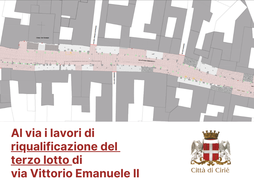 Al via i lavori di riqualificazione del terzo lotto di via Vittorio Emanuele II