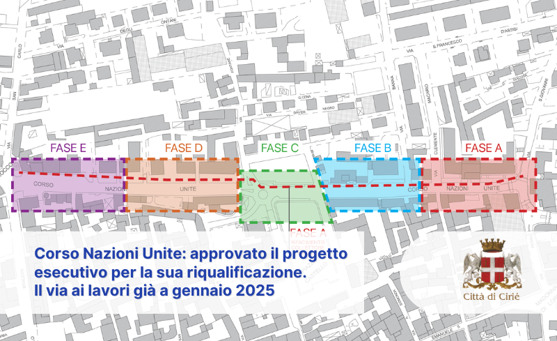 Corso Nazioni Unite: approvato il progetto esecutivo per la sua riqualificazione.  Il via ai lavori già a gennaio 2025