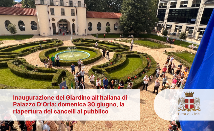 Inaugurazione del Giardino all’Italiana di Palazzo D’Oria: domenica 30 giugno, la riapertura dei cancelli al pubblico