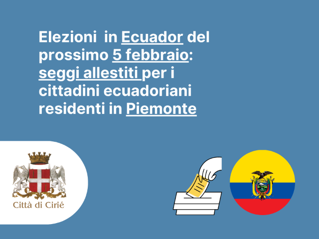 Elezioni Ecuador del 5 febbraio 2023: seggi allestiti in Piemonte