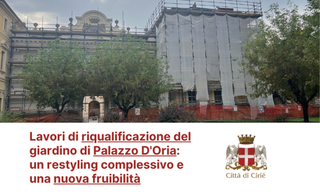 Lavori di riqualificazione del giardino di Palazzo D'Oria: un restyling complessivo e una nuova fruibilità