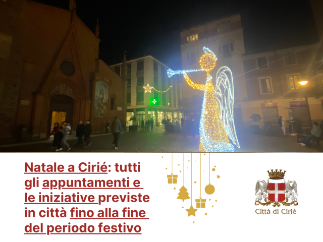 Cirié Christmas Dream: tutti gli eventi previsti in città fino a fine feste