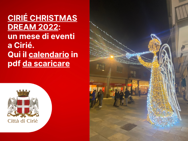 Cirié Christmas Dream 2022: un mese di eventi a Cirié 