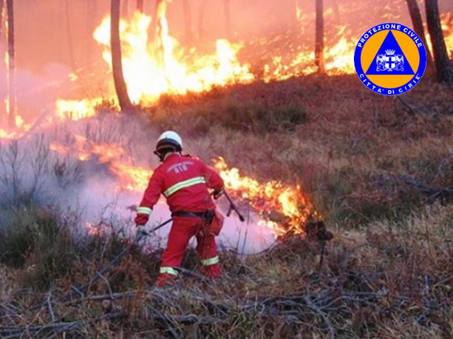 Avviso circa lo stato di massima pericolosita' per incendi boschivi