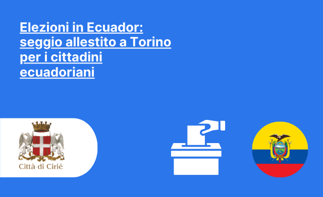 Elezioni in Ecuado del 21 aprile 2024: seggio allestito a Torino per i cittadini ecuadoriani