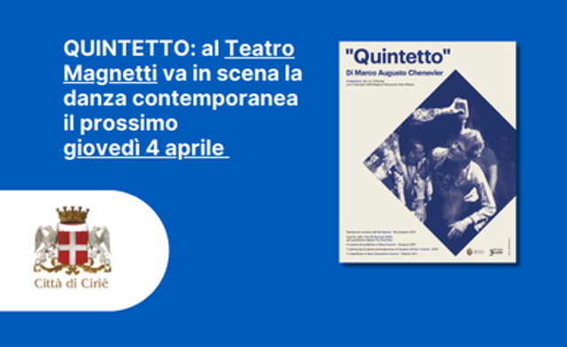 Quintetto: al Teatro Magnetti va in scena la danza contemporanea il prossimo 4 aprile 