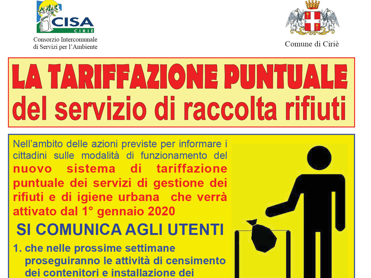  Cisa comunica i nuovi incontri sulla tariffazione puntuale 