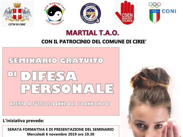 Seminario gratuito di difesa personale: oggi un approfondimento sul tema della violenza di genere