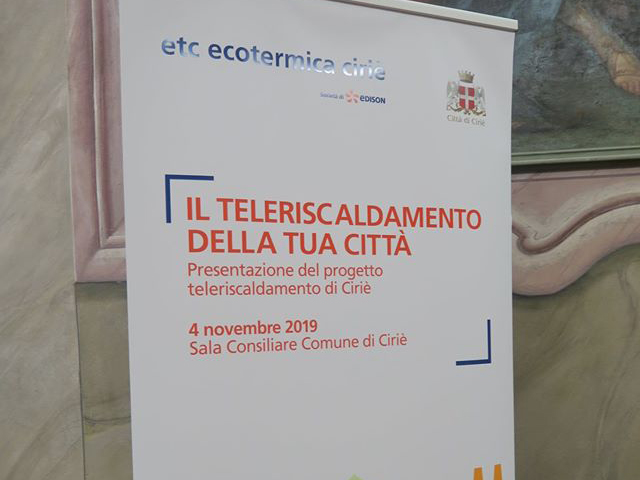 Edison e la Città di Cirié presentano il progetto di teleriscaldamento a Cirié