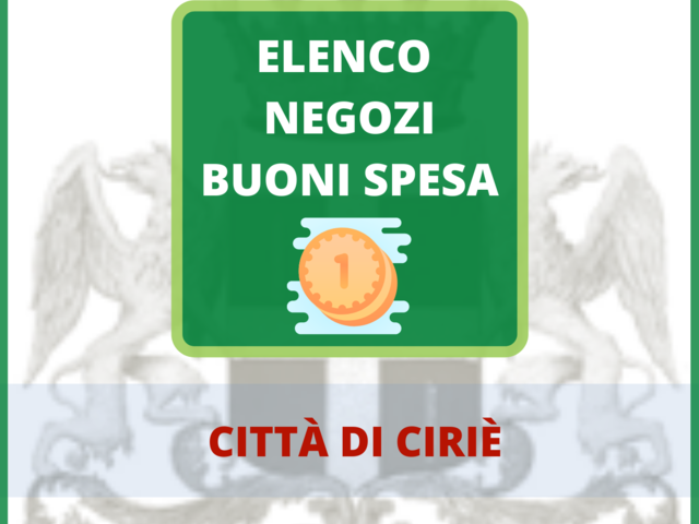 “Buoni spesa”: elenco esercizi commerciali aderenti aggiornato al 16 aprile 