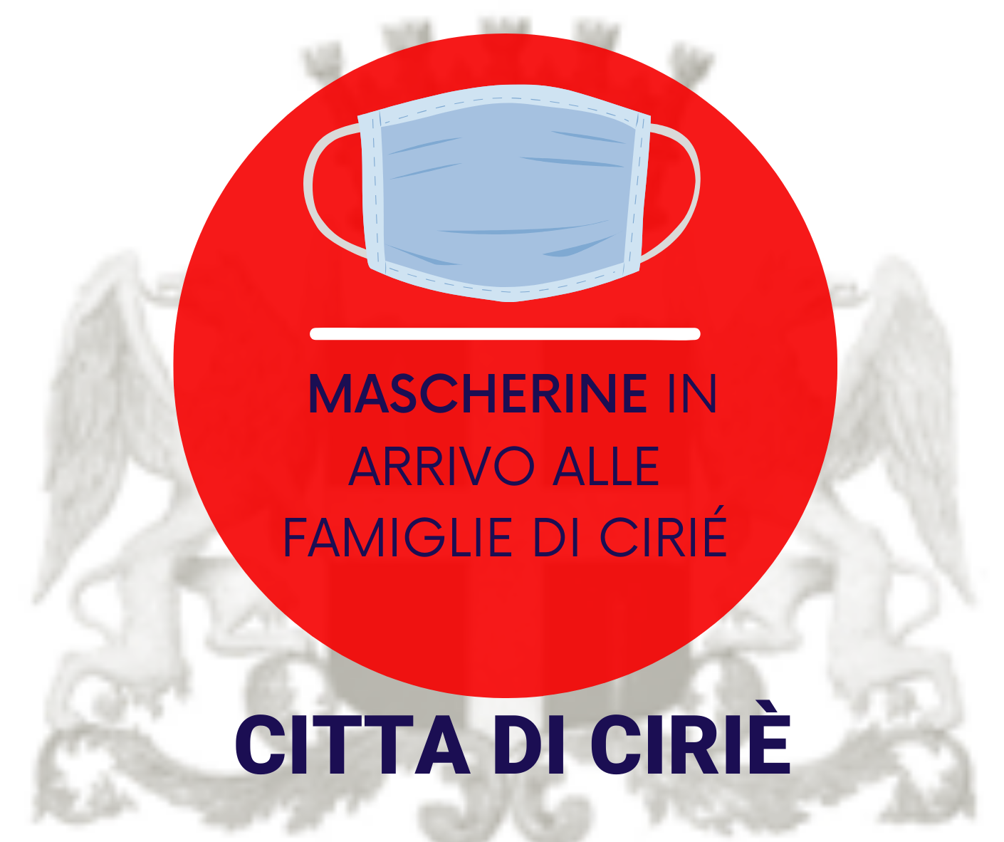 Mascherine: inizia la prossima settimana la distribuzione alle famiglie ciriacesi