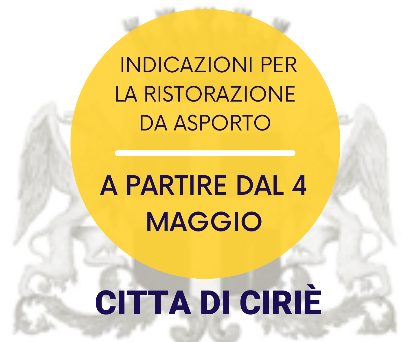 Indicazioni per la ristorazione da asporto, a partire dal 4 maggio