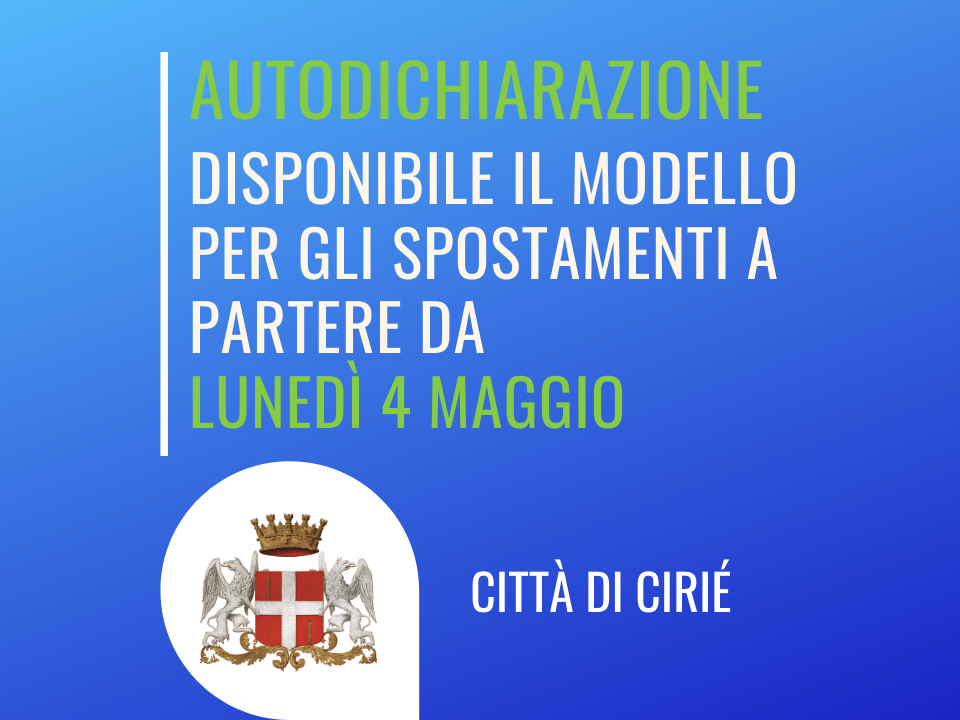 Fase 2: disponibile il nuovo modello per l’autodichiarazione