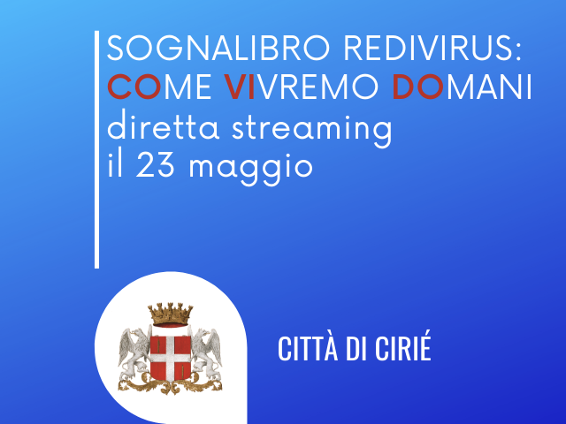 “Sognalibro redivirus: COme VIvremo Domani”: il 23 maggio in diretta streaming