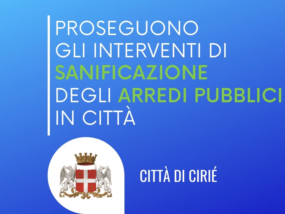 Proseguono gli interventi di sanificazione in città