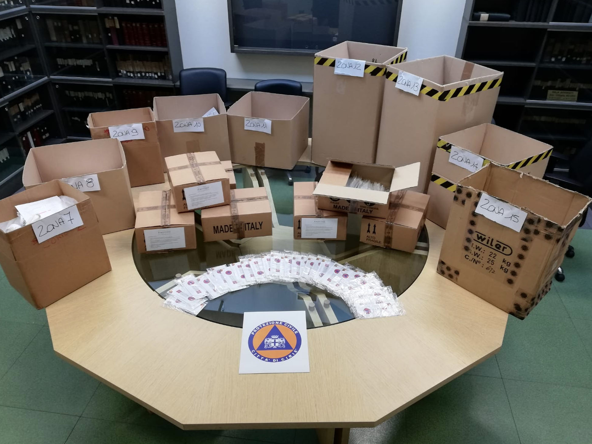 Arrivate le mascherine fornite dalla Regione Piemonte: tra sabato e domenica la distribuzione ai ciriacesi