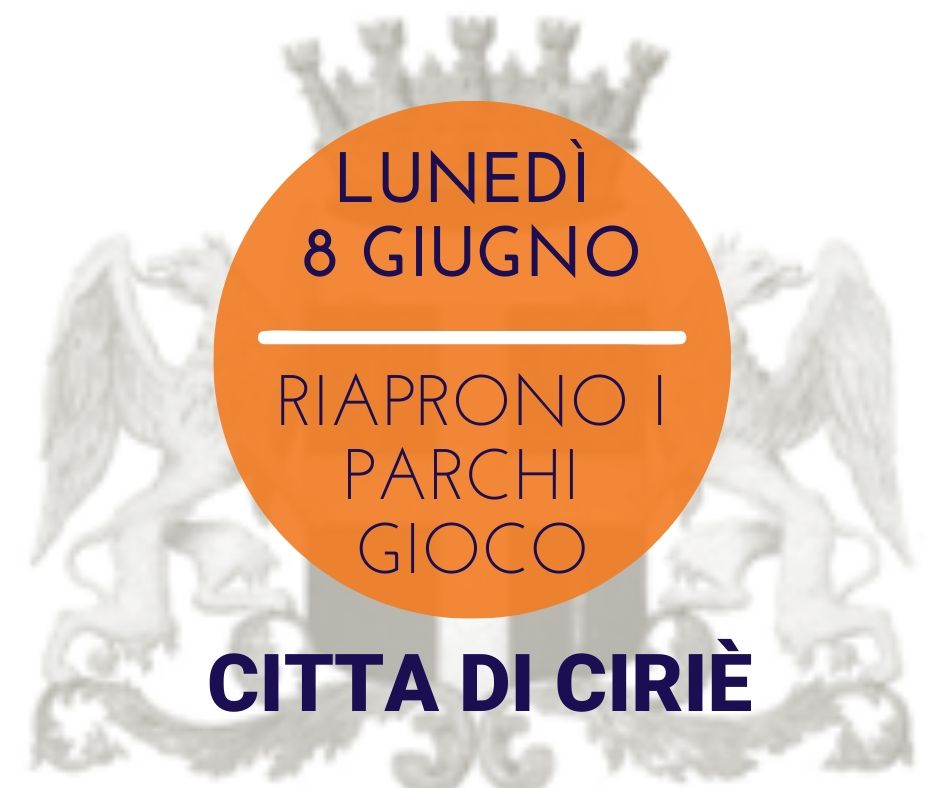 Lunedì 8 giugno 2020, riaprono i parchi gioco