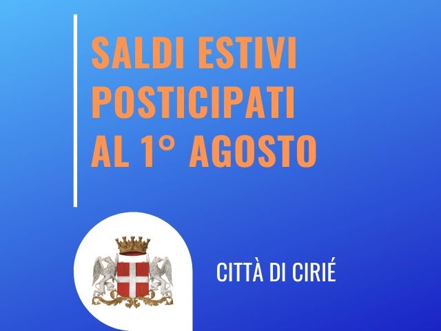 Posticipo data di inizio saldi estivi