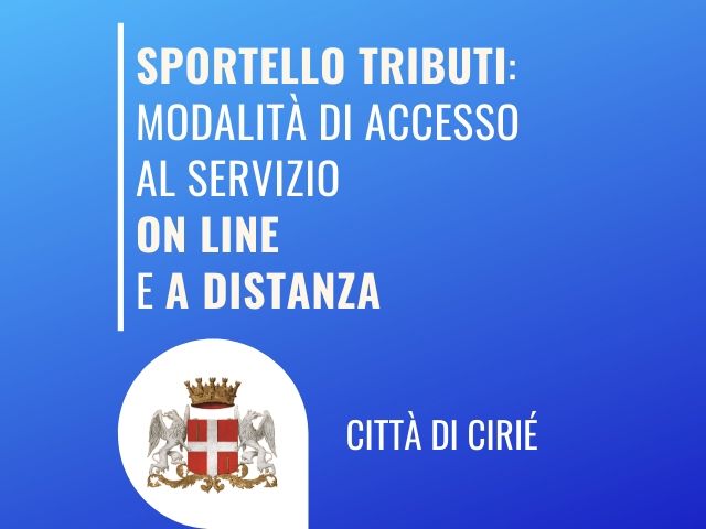 Sportello Tributi: modalità di accesso per i contribuenti