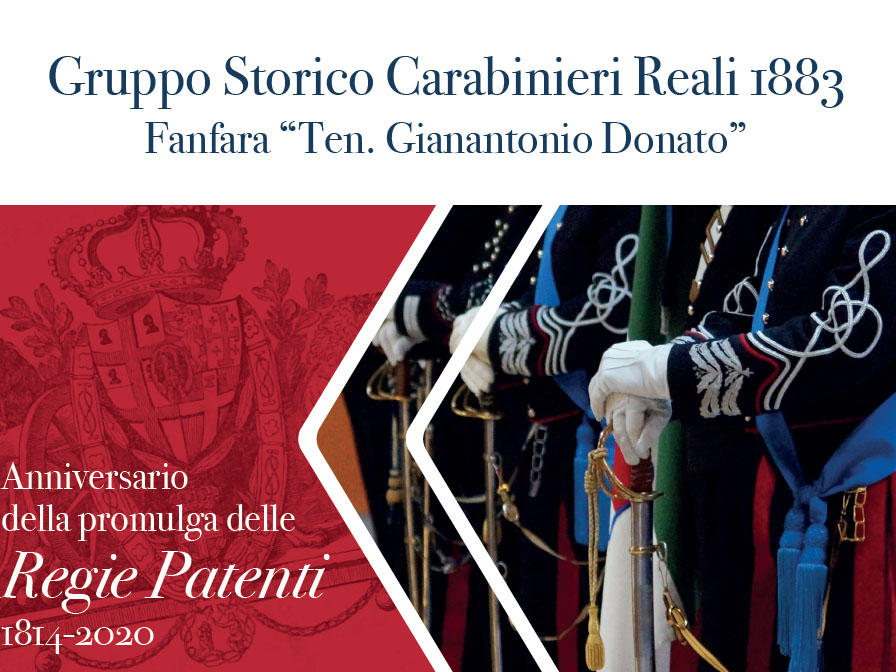Gruppo Storico Carabinieri Reali 1883 in concerto a Cirié lunedì 13 luglio