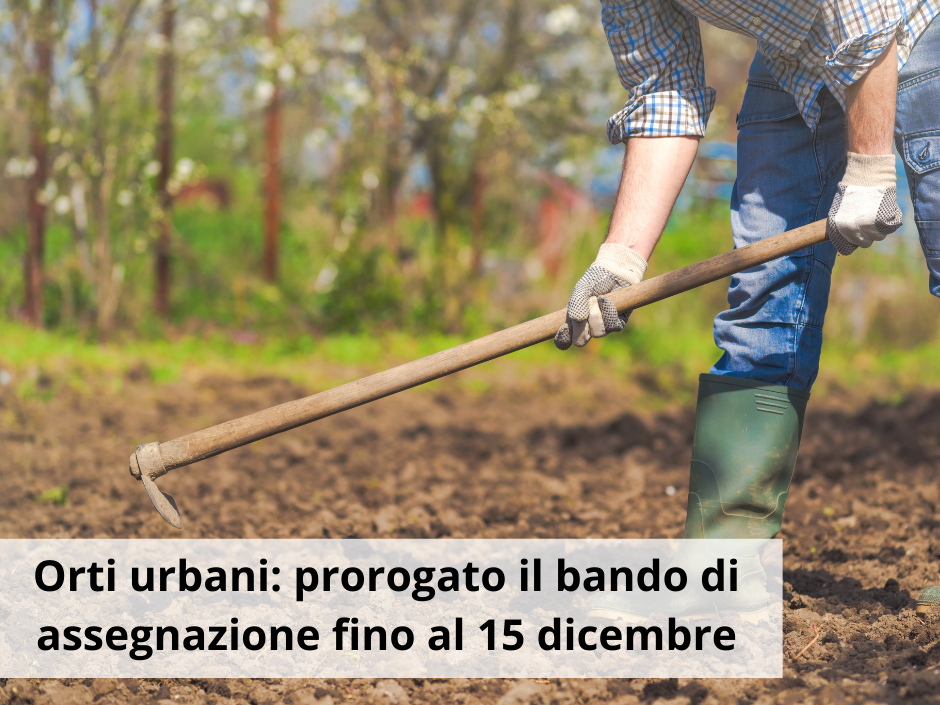 In ripubblicazione il bando orti urbani: domande entro il 15 dicembre