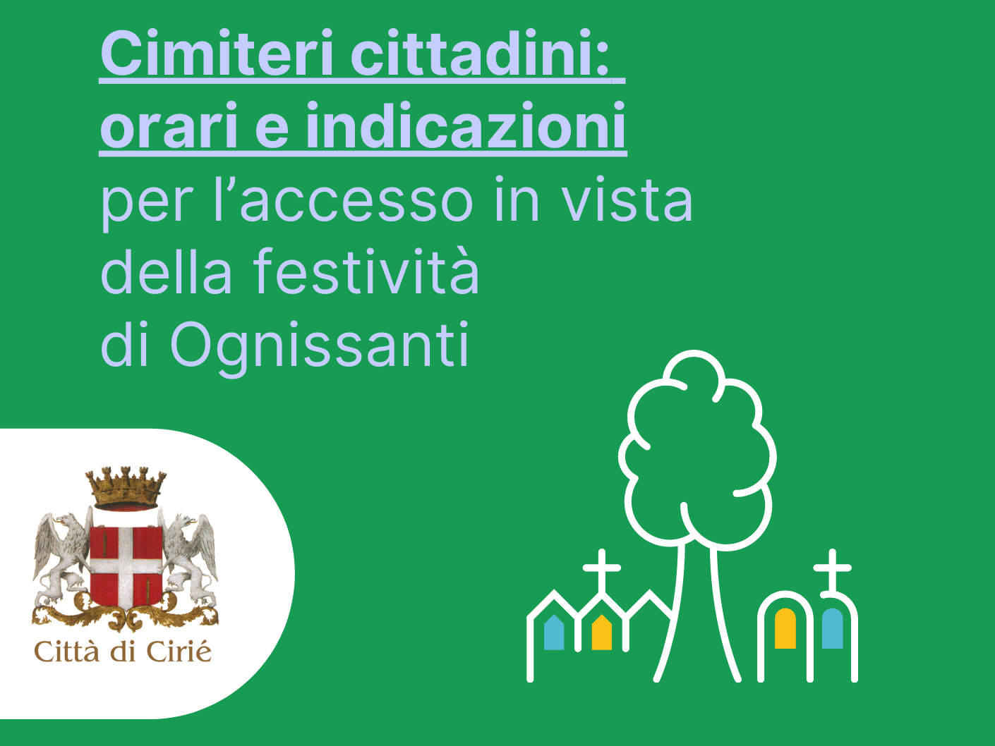 Cimiteri cittadini: orari e indicazioni per l’accesso in vista di Ognissanti