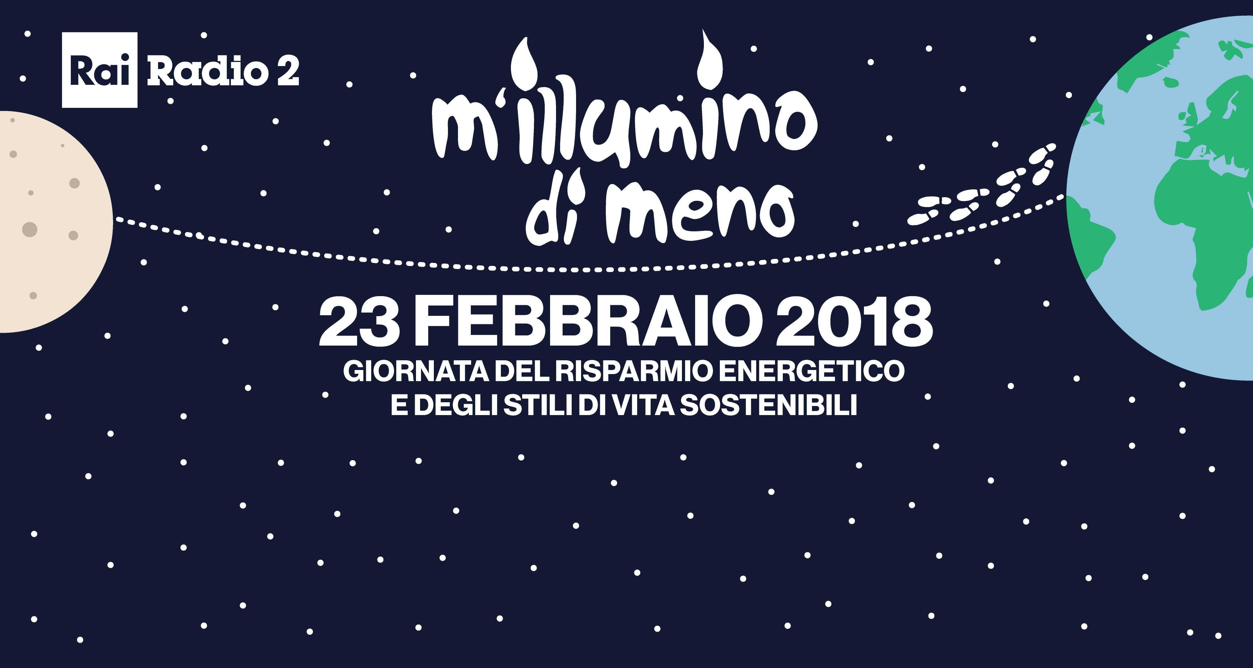 Venerdì 23 febbraio, luci spente per M'illumino di meno 2018