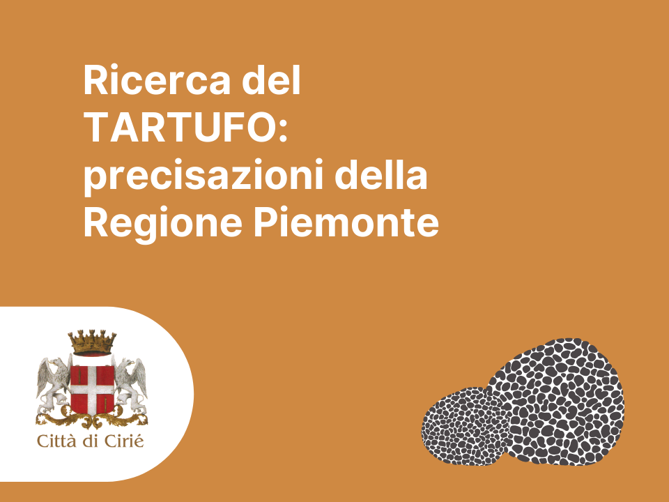 Ricerca del tartufo: precisazioni della Regione Piemonte