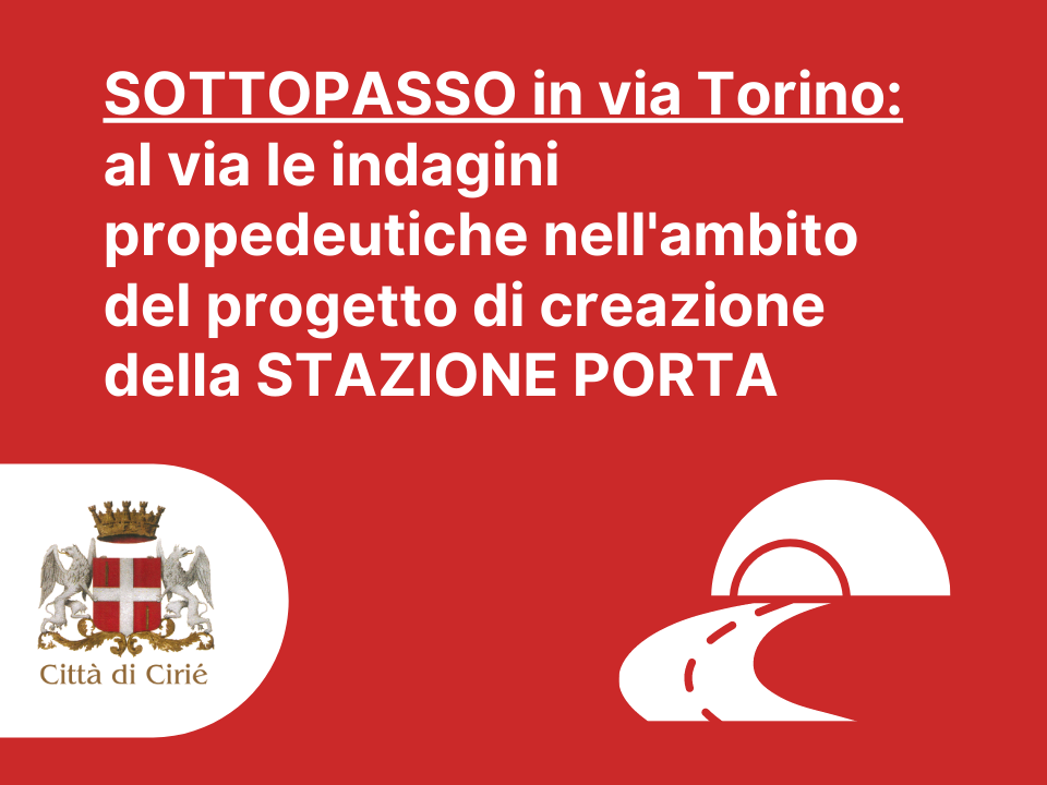 Al via le indagini geognostiche per la realizzazione del sottopasso in via Torino 