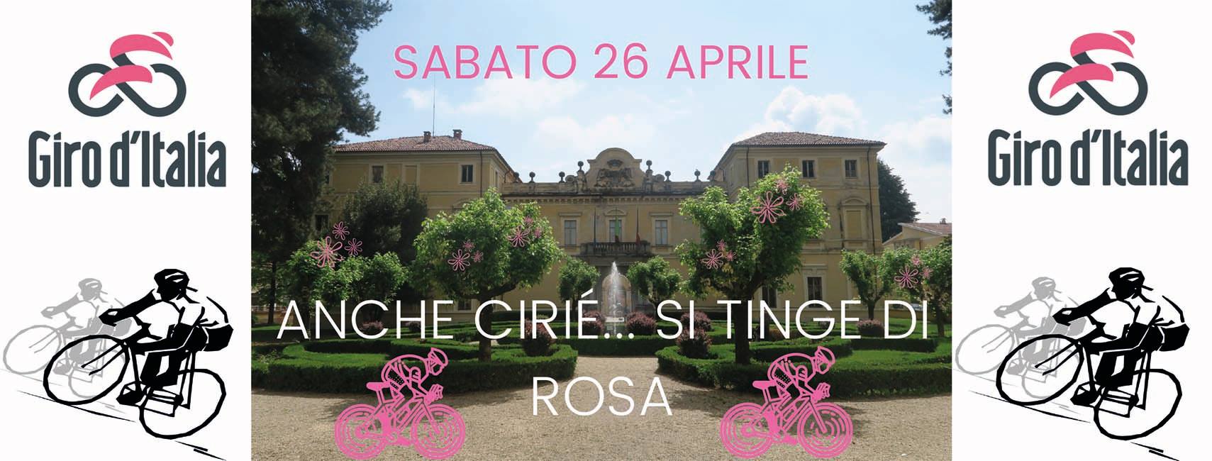 Sabato 26 maggio: passaggio del Giro d’Italia a Cirié e modifiche alla circolazione stradale