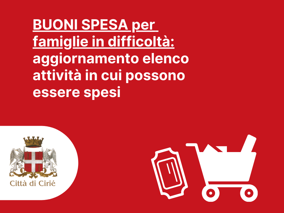 Buoni spesa per famiglie in difficoltà: elenco delle attività commerciali in cui possono essere spesi 