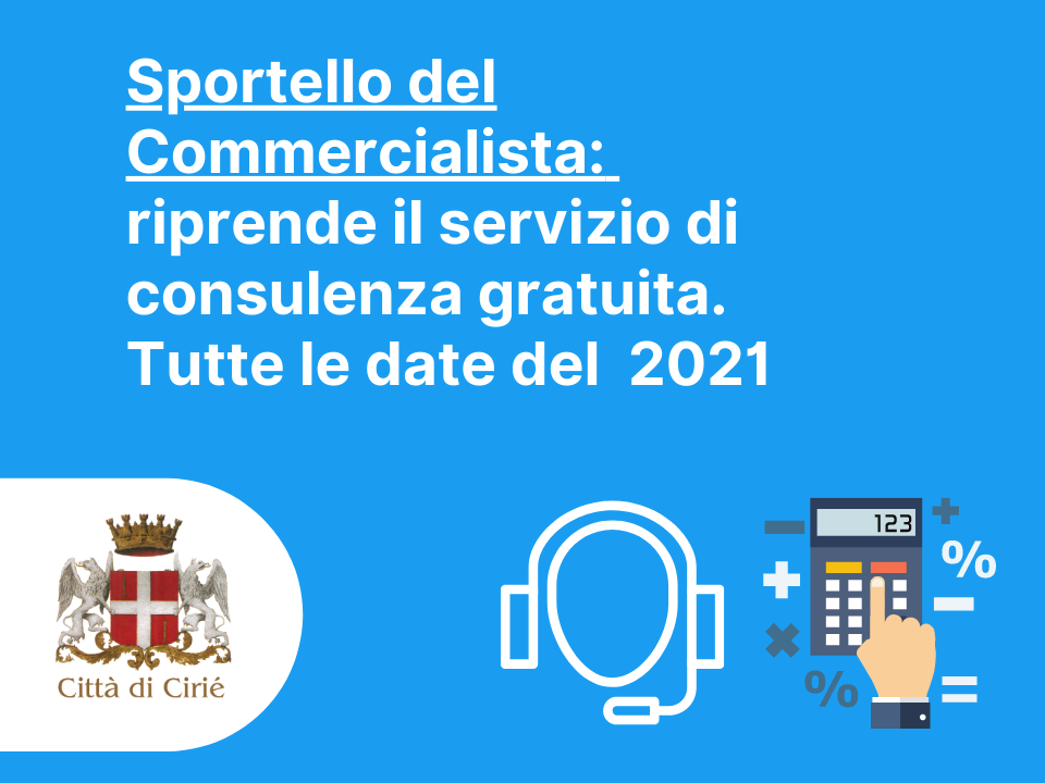 Sportello del Commercialista: il calendario del 2021