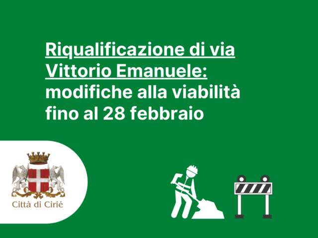 Riqualificazione di via Vittorio Emanuele: modifiche alla viabilità fino al 28 febbraio