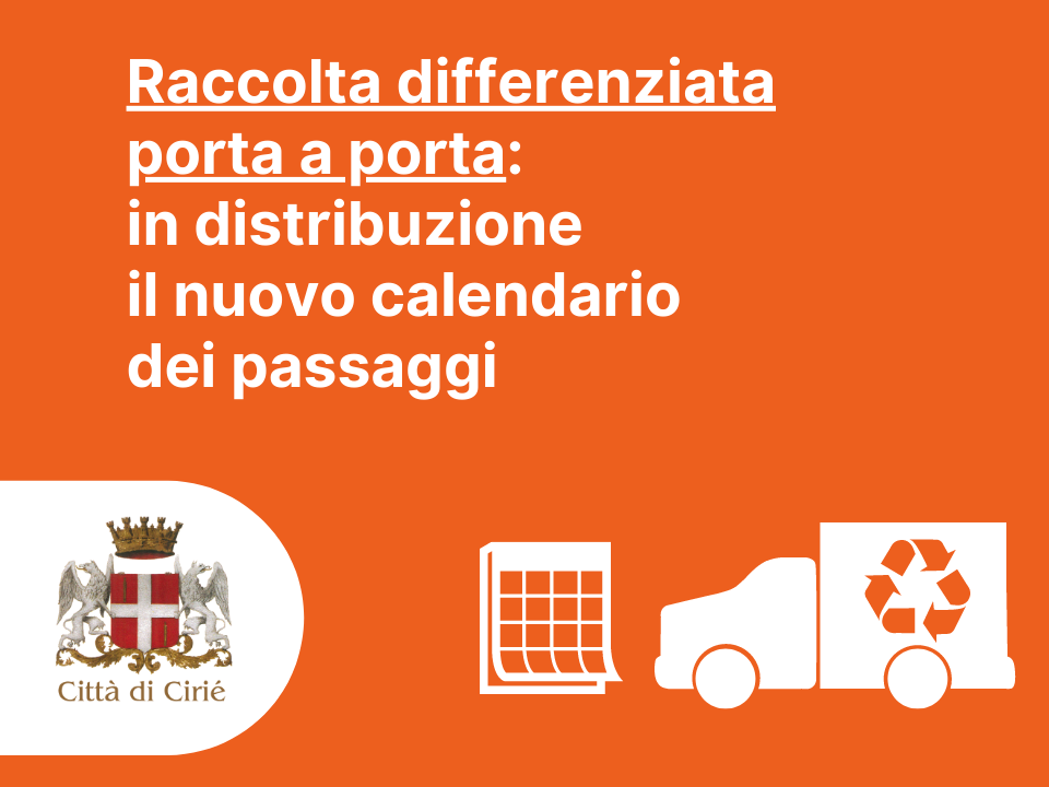 Raccolta differenziata porta a porta: in distribuzione il calendario passaggi 2021