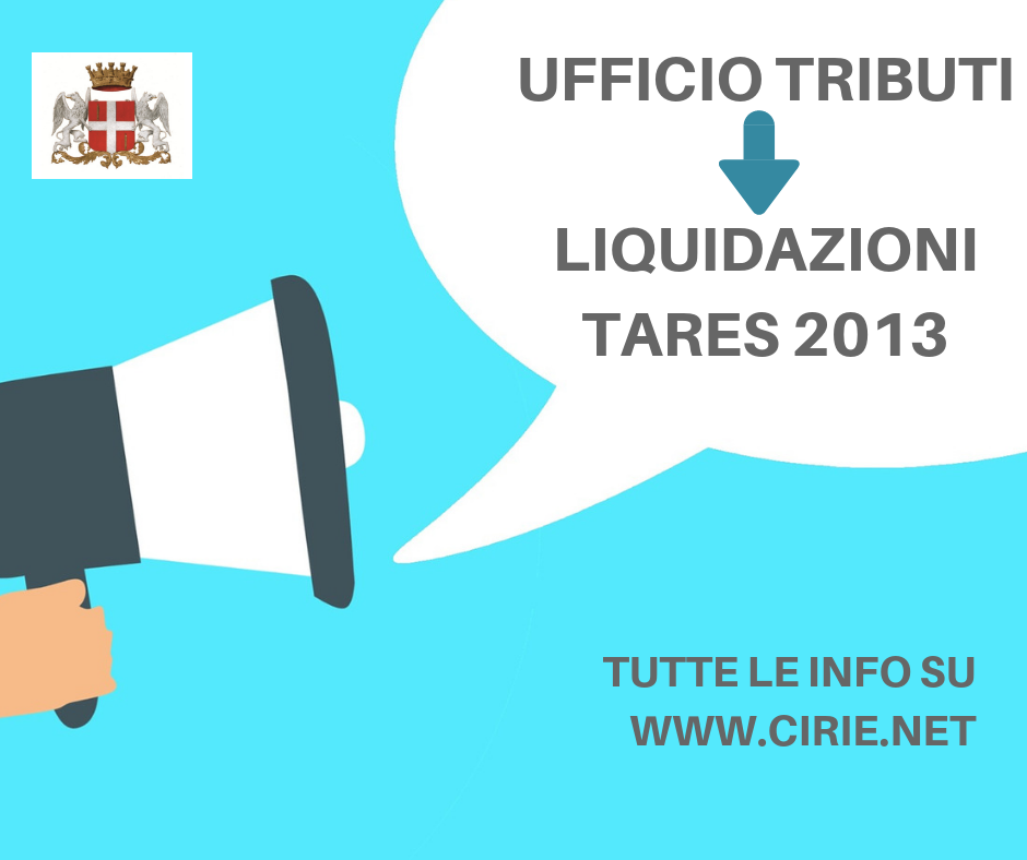 Avviso Ufficio Tributi: liquidazioni Tares 2013