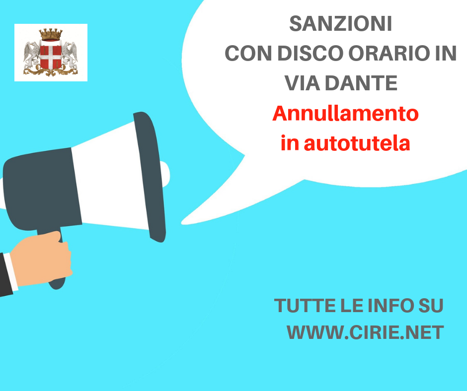Sosta con disco orario in Via Dante, tra le vie Trento e Roma – Comunicazione
