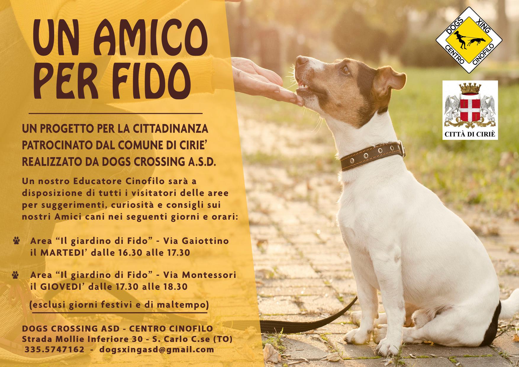 “Un amico per Fido”: consigli e aiuto per la cura e la gestione dei nostri amici a quattro zampe