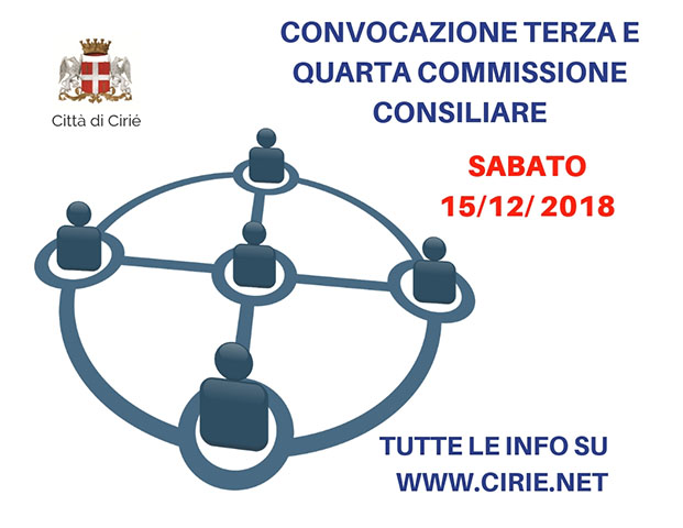 Convocazione Terza e Quarta Commissione Consiliare