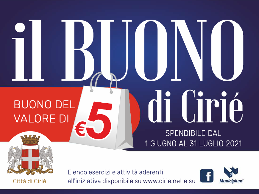 “Il Buono di Ciriè”: elenco aggiornato delle attività ciriacesi aderenti