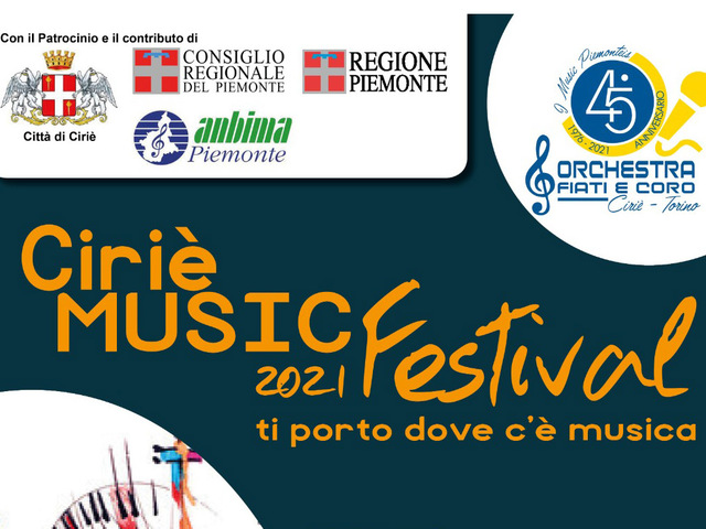 Cirié Music Festival: continuano gli eventi di "E...state a Cirié 2021"
