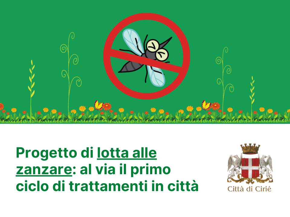 Progetto di lotta alle zanzare: primo ciclo di trattamenti
