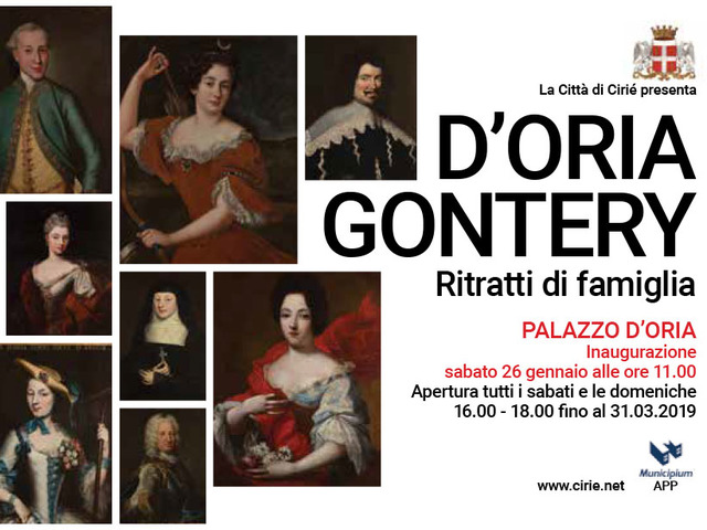 Mostra "D'Oria Gontery - Ritratti di famiglia" a Palazzo D'Oria dal 26/01 al 31/03/2019