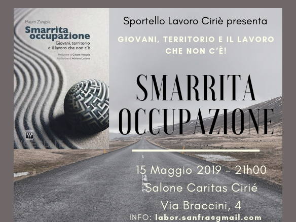 Lo Sportello Lavoro presenta il libro “Smarrita Occupazione”